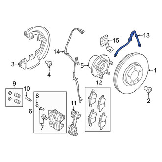 Land Rover OE - Front Right Brake Hydraulic Hose
