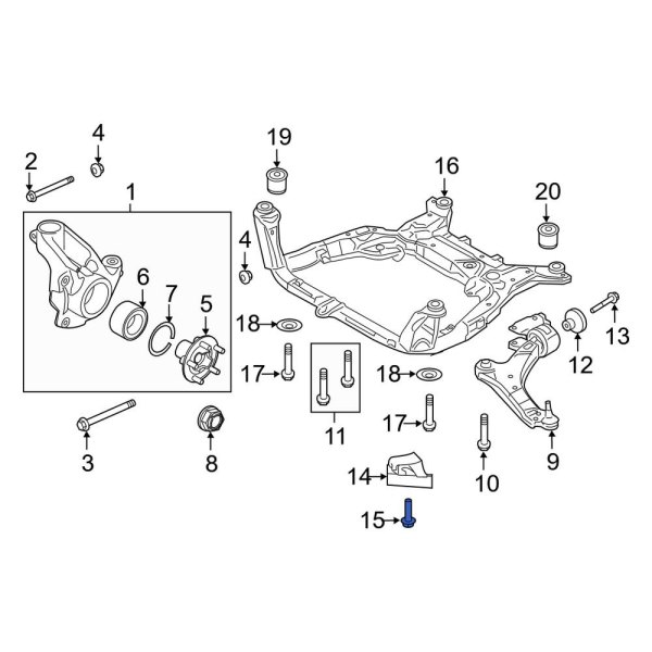 Brake Air Duct Bolt