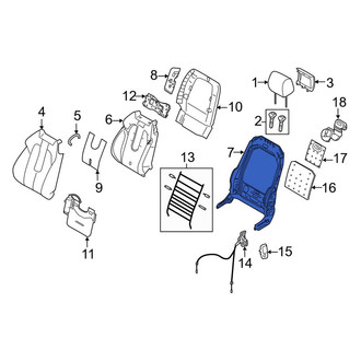 Land Rover OE - Front Right Seat Back Frame