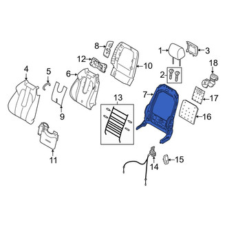 Land Rover OE - Front Right Seat Back Frame