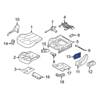 Land Rover OE - Front Left Power Seat Switch