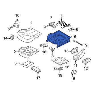 Land Rover OE - Front Left Seat Track