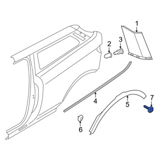 Land Rover OE - Wheel Arch Molding Clip