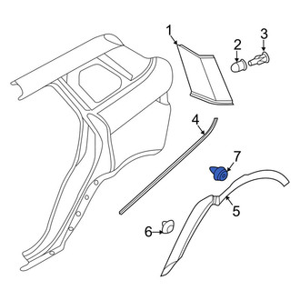Land Rover OE - Wheel Arch Molding Clip