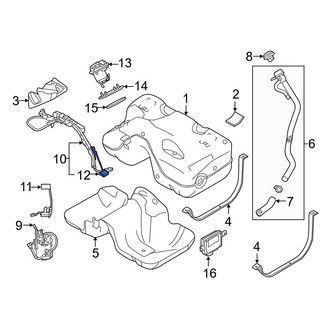 Land Rover OE - Right Fuel Sender and Hanger Assembly