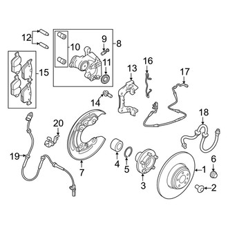 Land Rover OE - Rear Suspension - Brake Components