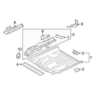Land Rover OE - Rear Body & Floor - Floor & Rails