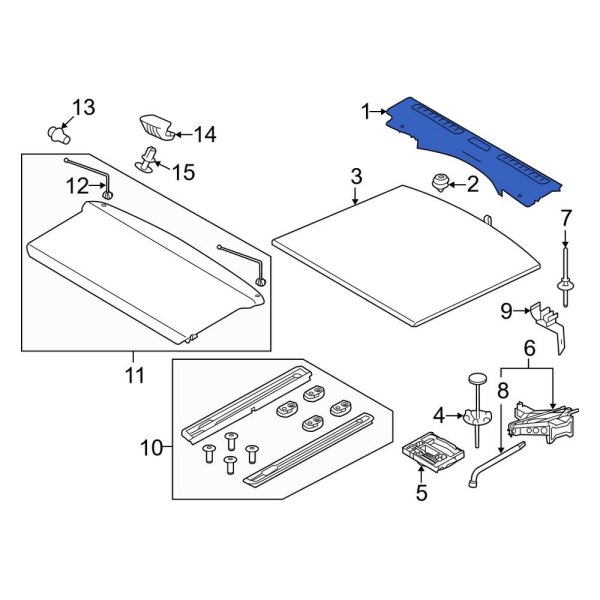 Liftgate Trim Scuff Plate