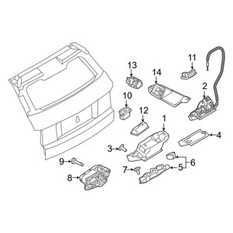 Land Rover OE - Lift Gate - Lock & Hardware (Autobiography / HSE / SE / SE Premium)