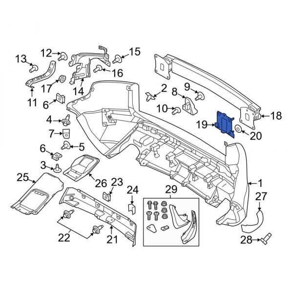 Bumper Impact Bar Bracket