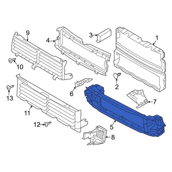 Radiator Support Air Deflector