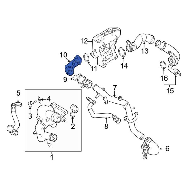 Engine Coolant Pipe