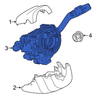 Land Rover OE - Front Right Steering Column Switch Housing