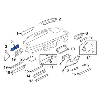 Land Rover OE - Upper Instrument Panel Air Bag