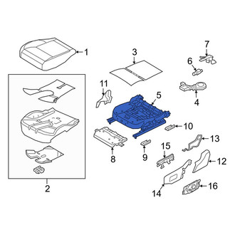 Land Rover OE - Front Right Seat Frame