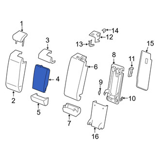 Land Rover OE - Rear Seat Armrest Cover