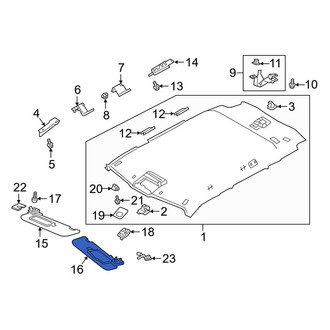 Land Rover OE - Front Left Sun Visor