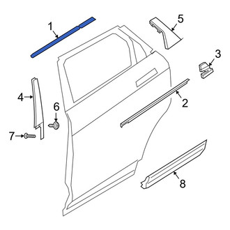 Land Rover OE - Rear Right Door Reveal Molding