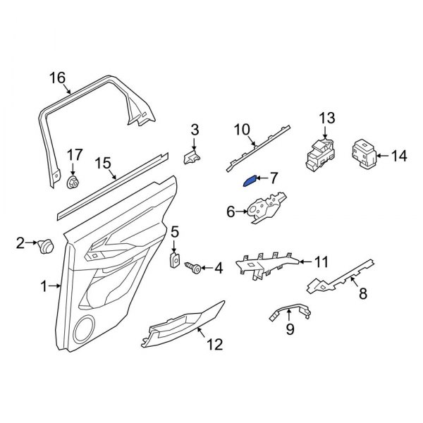 Interior Door Handle Screw Cap