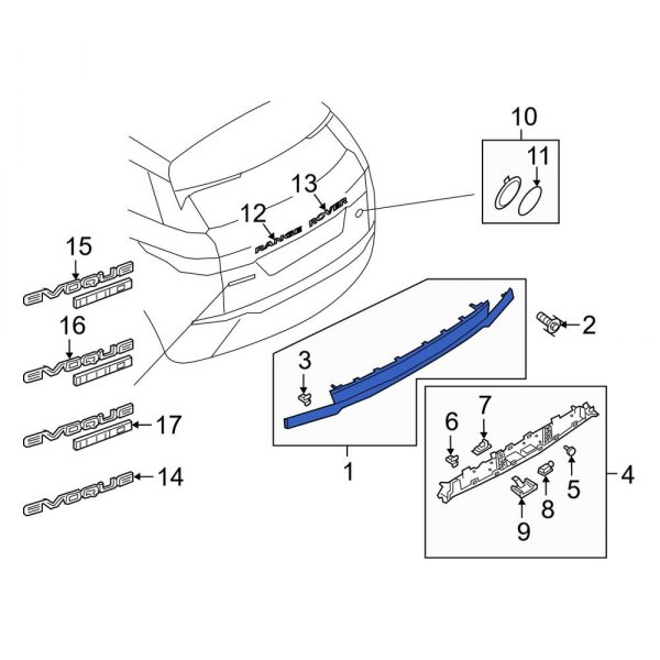 Liftgate Finish Panel