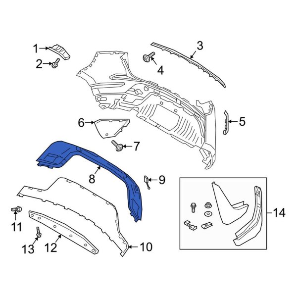 Bumper Cover Spacer Panel