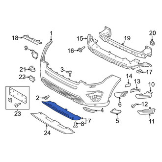 20-22 FORD F250 F350 F450 F550 FRONT BUMPER ASSEMBLY OEM