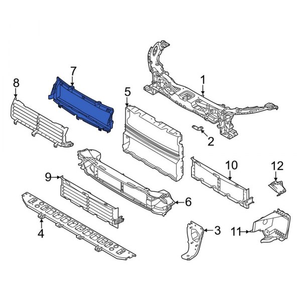 Radiator Support Air Deflector