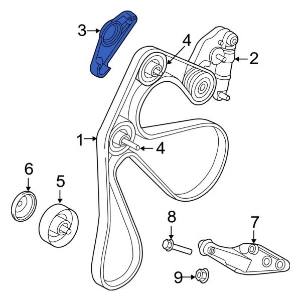 Belt Tensioner Cap