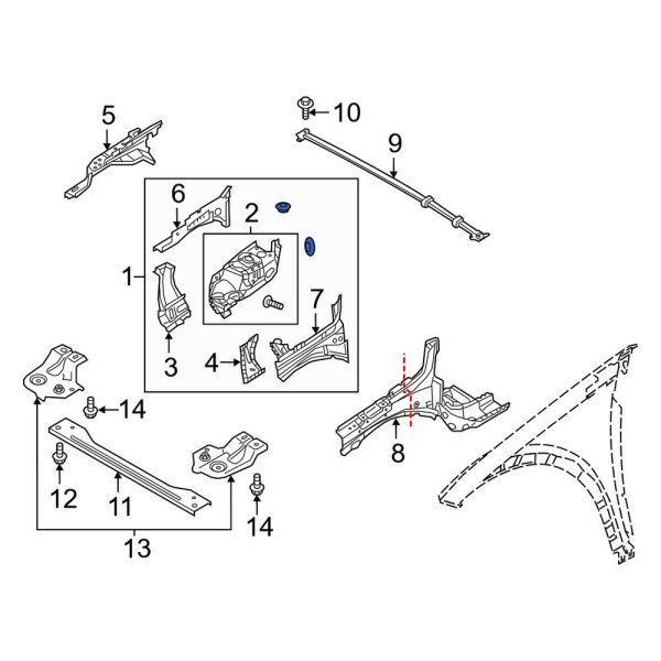 Fender Apron Assembly