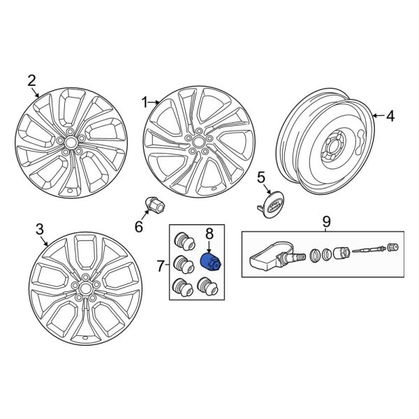 Wheel Lock Key