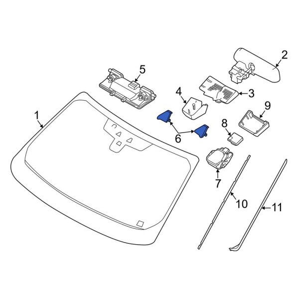 Lane Departure System Camera Bracket