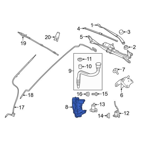 Washer Fluid Reservoir