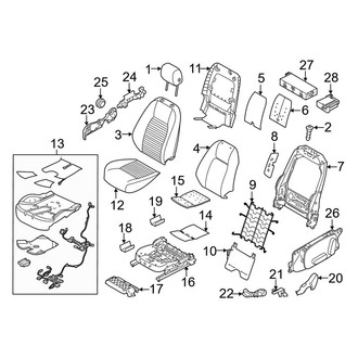 Land Rover OE - Seats & Tracks - Passenger Seat Components
