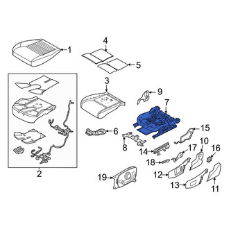 Land Rover OE - Rear Right Seat Frame