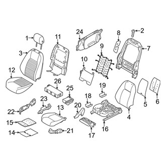 Land Rover OE - Seats & Tracks - Driver Seat Components