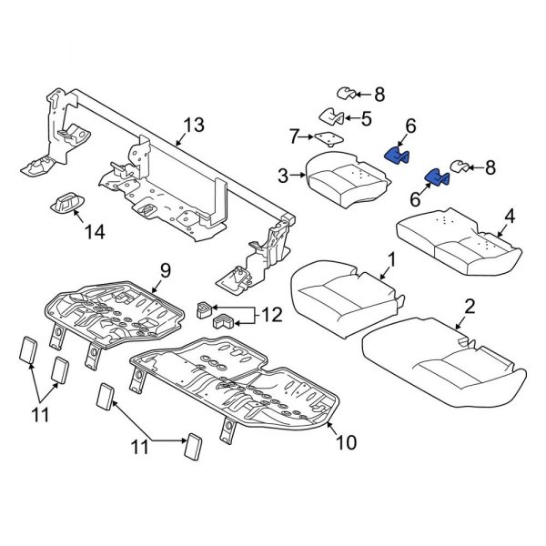 Child Restraint Anchor Plate