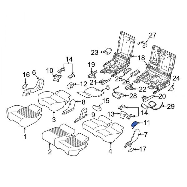 Child Restraint Anchor Plate