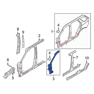 Land Rover OE - Right Body A-Pillar