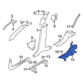 Land Rover OE - Rear Right Door Sill Plate Bracket