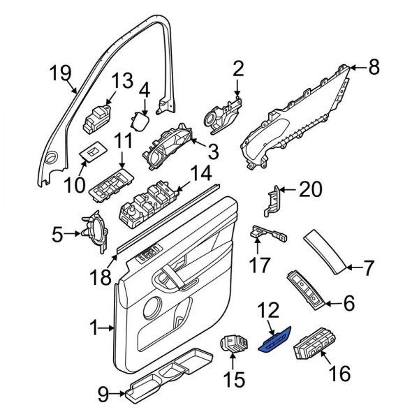 Door Lock Knob Bezel