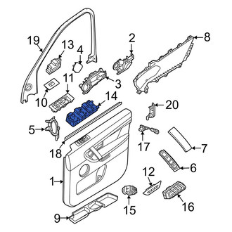 Land Rover OE - Front Left Door Window Switch