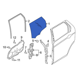 Land Rover OE - Rear Left Door Glass