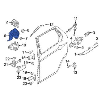 Land Rover OE - Rear Left Door Latch Assembly