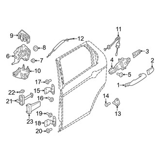 Land Rover OE - Rear Door - Lock & Hardware