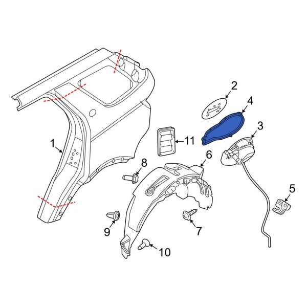 Fuel Pocket Gasket