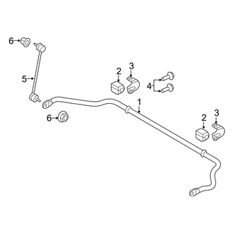 Land Rover OE - Rear Suspension - Stabilizer Bar & Components