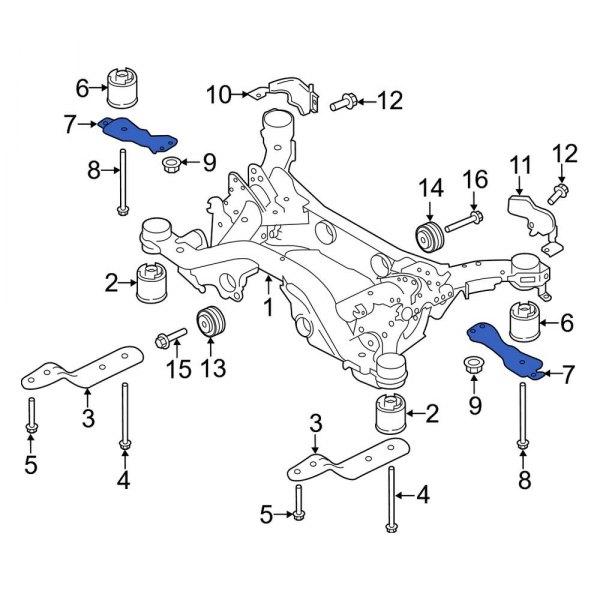 Suspension Subframe Reinforcement Bracket