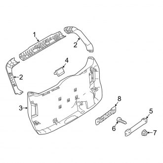 2025 Land Rover Discovery Sport Trunk & Tailgate Moldings — CARID.com