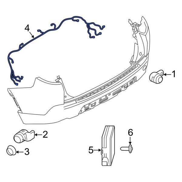 Parking Aid System Wiring Harness