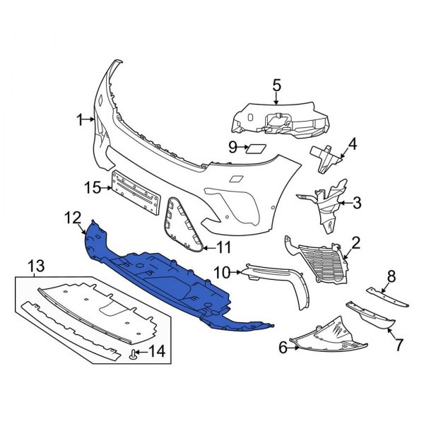 Radiator Support Splash Shield